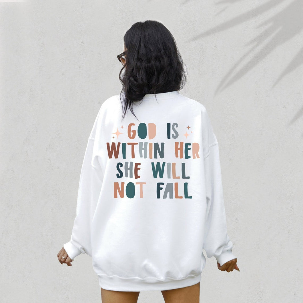 Psalm 46:5 Storybook God is Within Her Sweatshirt
