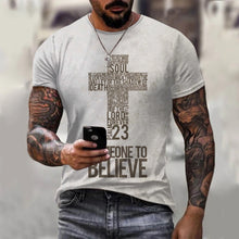 Load image into Gallery viewer, Psalm 23 Fit Cross Tshirt
