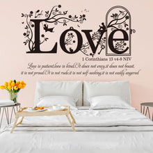 Load image into Gallery viewer, Love Corinthians 13:4-8 Wall Vinyl
