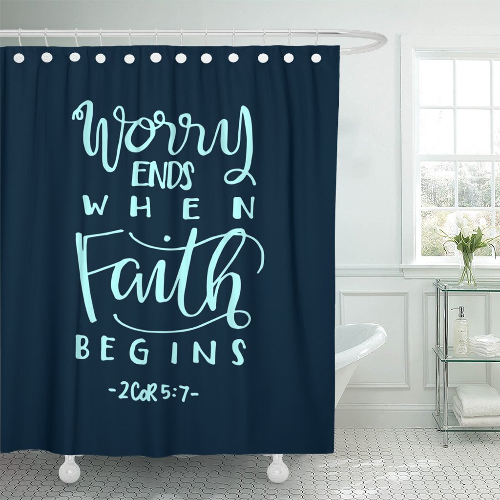2 Corinthians 5:7 Shower Curtain