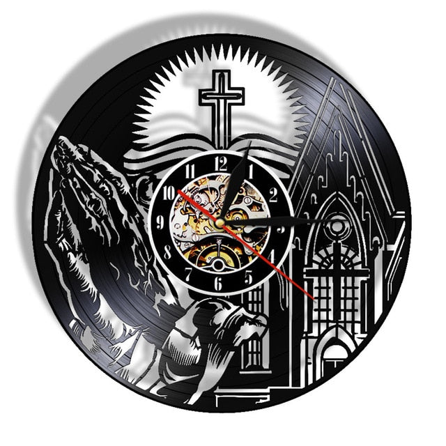 Light Of Christ Custom LP Clock