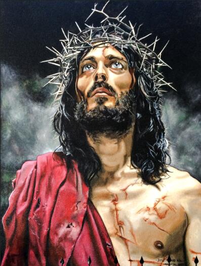 Crown Of Thorns Christ Canvas Poster Collection