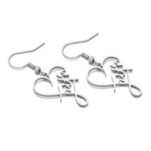 Load image into Gallery viewer, Love in Faith Stainless Steel Earrings

