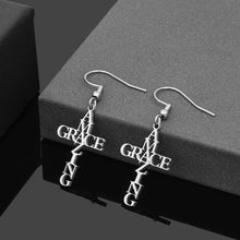 Load image into Gallery viewer, Amazing Grace Cross Stainless Steel Earrings
