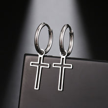 Load image into Gallery viewer, Stainless Steel Cross Earrings
