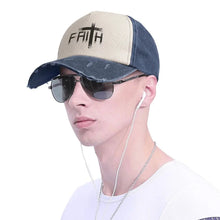 Load image into Gallery viewer, Faith Washed Denim Cap
