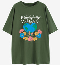 Load image into Gallery viewer, Psalm 139:14 Wonderfully Made Butterfly Cotton Tshirt
