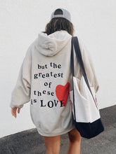 Load image into Gallery viewer, Greatest Commandment Love Premium Cotton Hoodie
