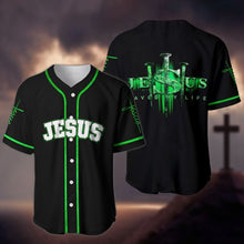 Load image into Gallery viewer, Salvation in Crucifixion Blessed Baseball Jersey
