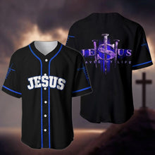 Load image into Gallery viewer, Salvation in Crucifixion Blessed Baseball Jersey
