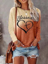 Load image into Gallery viewer, Blessed By The Love of Christ Long-Sleeve Top
