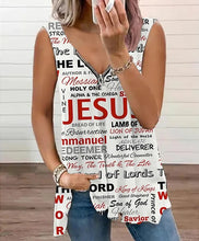 Load image into Gallery viewer, Names of Christ Summer Zip-Up Top
