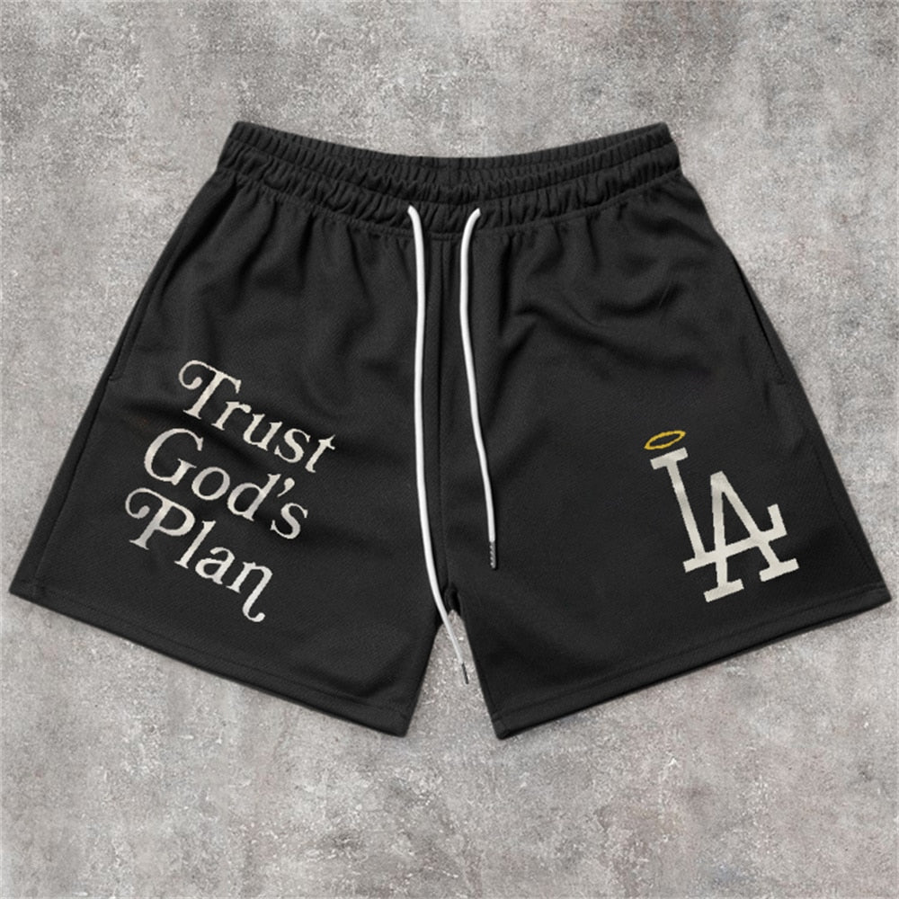 Trust God's Plan Angels Athletic Shorts