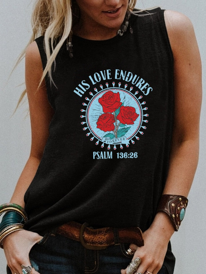 Psalm 136:28 Enduring Love Within Truth Summer Tank