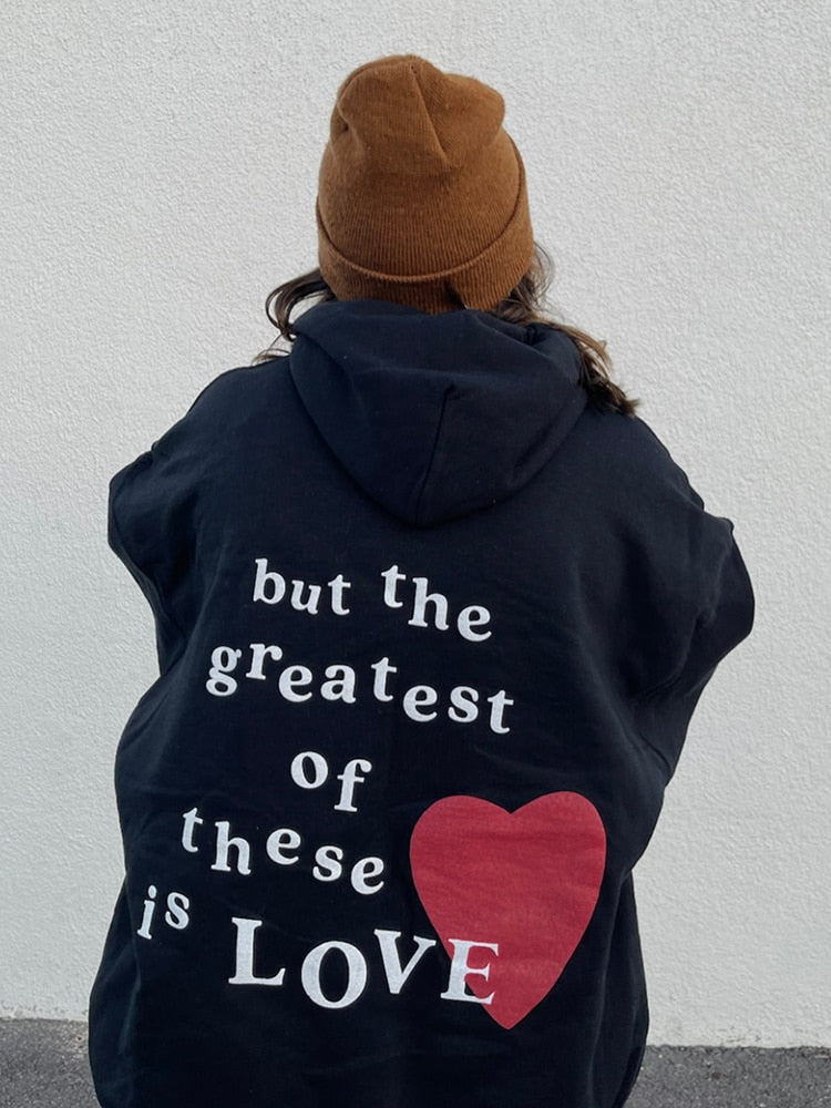 Greatest Commandment Love Premium Cotton Hoodie