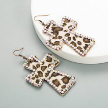 Load image into Gallery viewer, Cowgirl Dangle Cross Fashion Earrings
