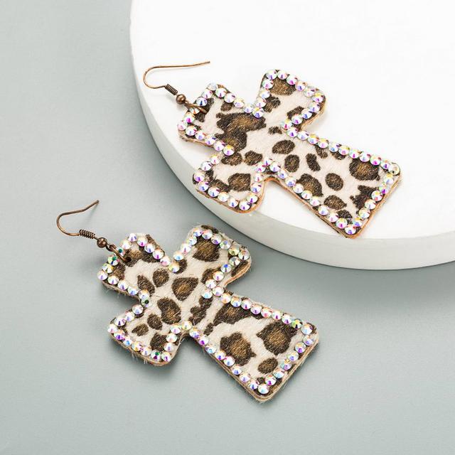 Cowgirl Dangle Cross Fashion Earrings