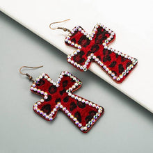 Load image into Gallery viewer, Cowgirl Dangle Cross Fashion Earrings
