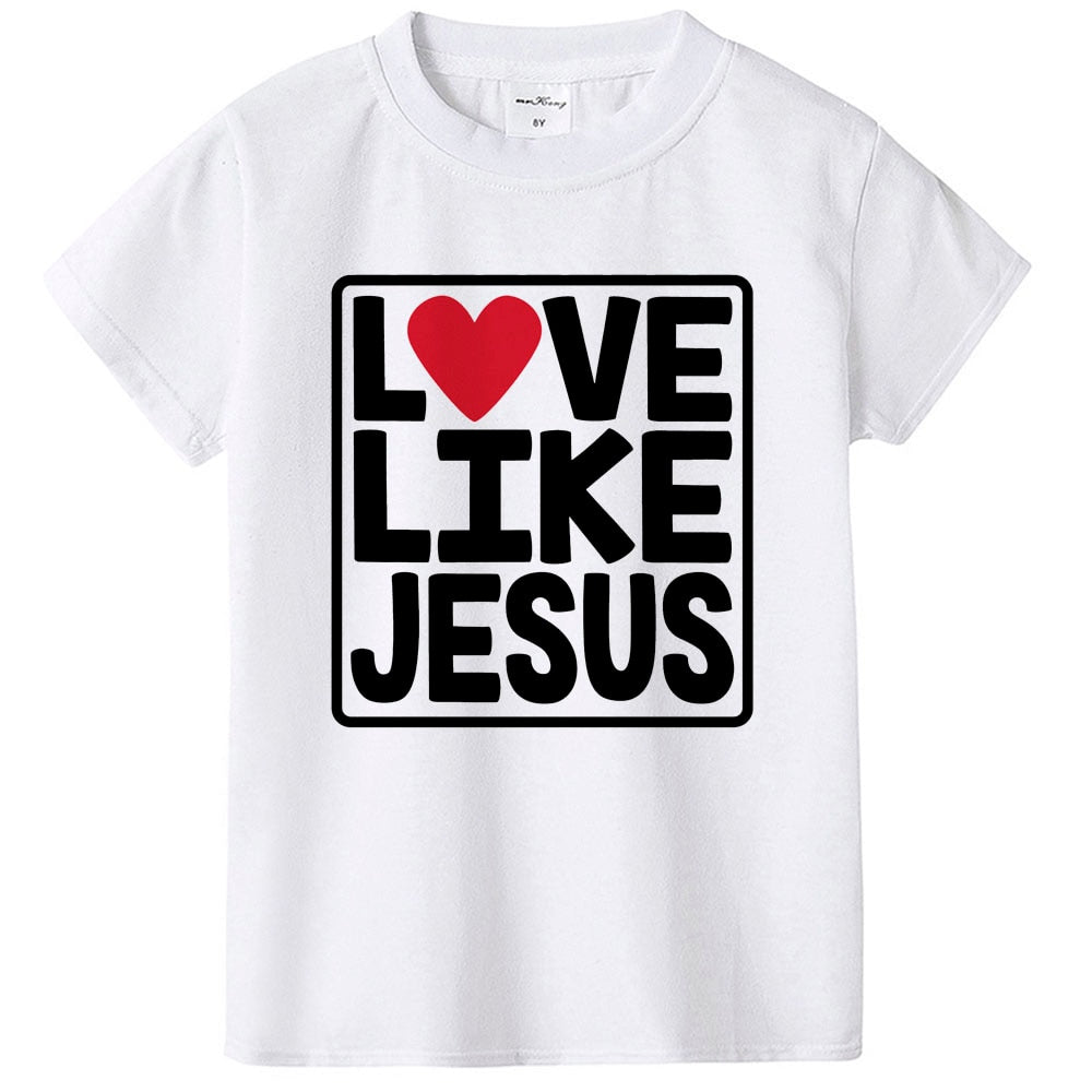 Jesus' Unconditional Love For All in Truth Kids Tshirt