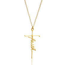 Load image into Gallery viewer, 18K Gold Plated Cross Necklace Collection
