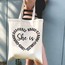 Load image into Gallery viewer, She is Strong Tote Bag Collection
