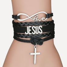 Load image into Gallery viewer, Eternal Love in Christ, Salvation in Crucifixion Braided Bracelet
