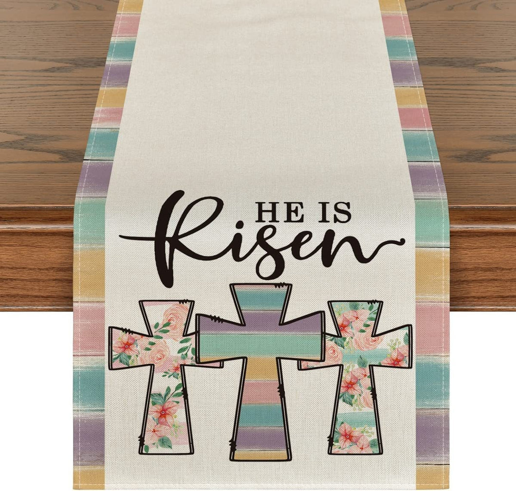 The King Has risen Table Banner