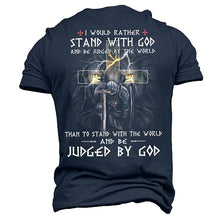 Load image into Gallery viewer, Stand With Christ, the Lion of Judah and His Hated Kings Over The World Tshirt
