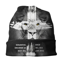 Load image into Gallery viewer, Lion of Judah, Fear Not Cross Skull Cap
