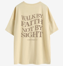 Load image into Gallery viewer, 2 Corinthians 5:7 Faith Spring 2023 100% Cotton Tshirt
