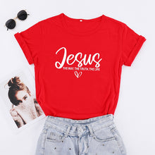 Load image into Gallery viewer, Jesus The Way, Truth and Life Tshirt
