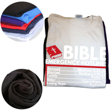 Load image into Gallery viewer, 24/7 Bible Hotline Tshirt
