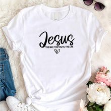 Load image into Gallery viewer, Jesus The Way, Truth and Life Tshirt
