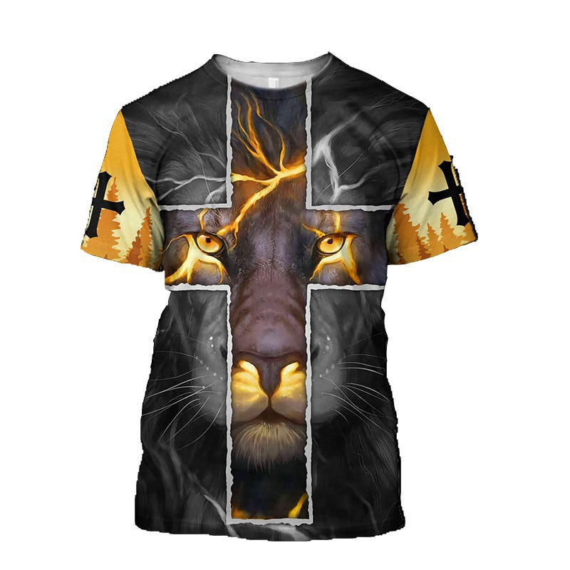 Lion of Judah Cross Tshirt