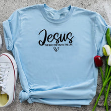 Load image into Gallery viewer, Jesus The Way, Truth and Life Tshirt
