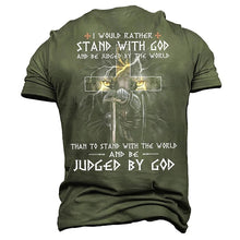 Load image into Gallery viewer, Stand With Christ, the Lion of Judah and His Hated Kings Over The World Tshirt
