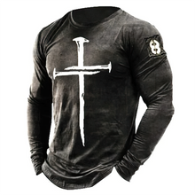 Load image into Gallery viewer, 3 Nails Carry The Cross Casual Long Sleeve
