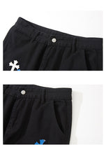 Load image into Gallery viewer, Crucified In Christ Embroidered Cross Painter&#39;s Slacks
