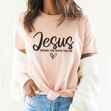 Load image into Gallery viewer, Jesus The Way, Truth and Life Tshirt
