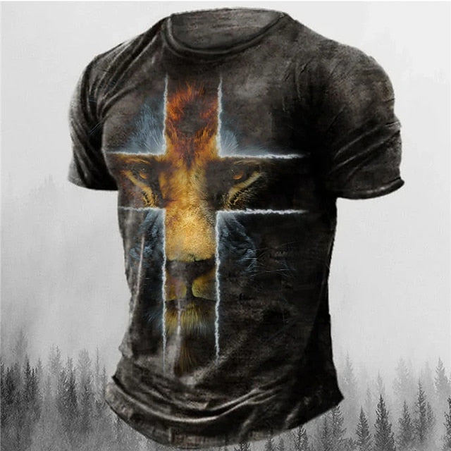 Lion of Judah Cross Flex Shirt