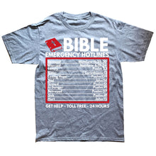 Load image into Gallery viewer, 24/7 Bible Hotline Tshirt
