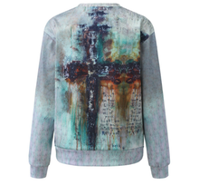 Load image into Gallery viewer, Eternal Humble Truth-Growth Paint Stroke Cross Sweater

