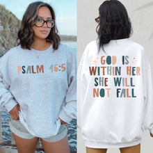 Load image into Gallery viewer, Psalm 46:5 Storybook God is Within Her Sweatshirt
