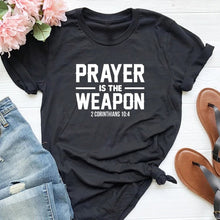 Load image into Gallery viewer, Defeat our Adversaries with Prayer Tshirt
