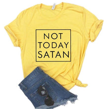Load image into Gallery viewer, Not Today Satan Tshirt
