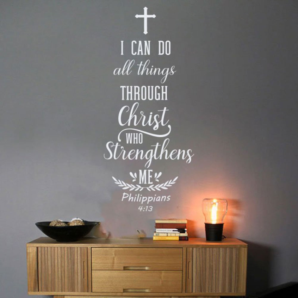 Philippians 4:13 Wall Vinyl