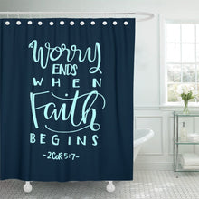 Load image into Gallery viewer, 2 Corinthians 5:7 Shower Curtain
