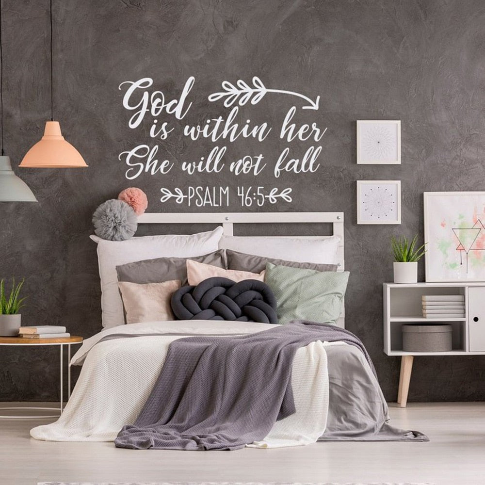 Psalm 46:5 God Is Within Her Wall Decor