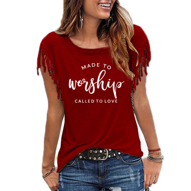 Made For Worship and Love Cowgirl T-Shirt