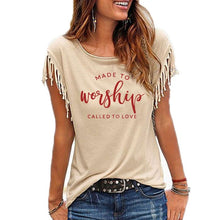 Load image into Gallery viewer, Made For Worship and Love Cowgirl T-Shirt
